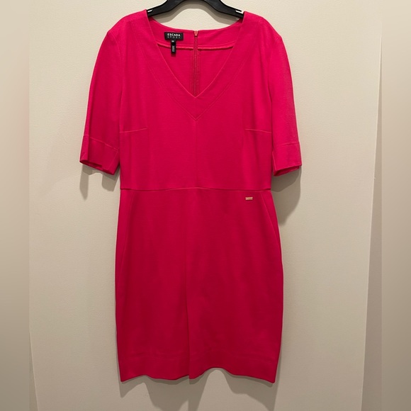Escada Dresses & Skirts - Escada sport pink short sleeve dress size 38